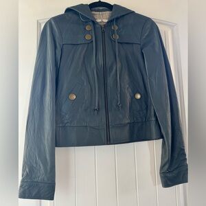 Mike & Chris blue leather Jacket